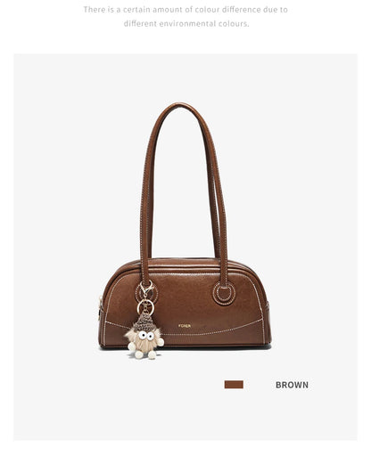 Damen Handtasche Aus PU Leather Simple Retro Stil Für Casual Commuting