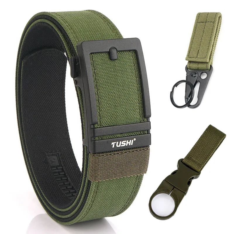 Unisex-Taktischer Gürtel aus 1100D Nylon mit Zinklegierung-Schnalle und Schnellverschluss 3,8 cm Breite