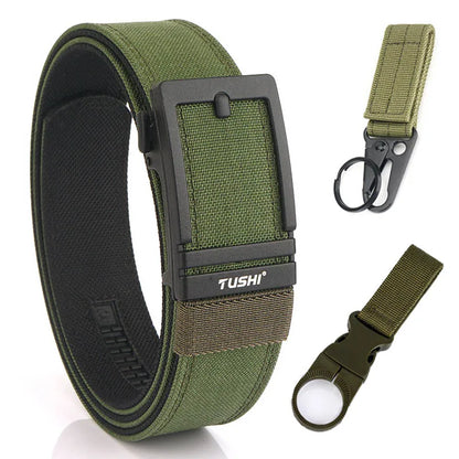 Unisex-Taktischer Gürtel aus 1100D Nylon mit Zinklegierung-Schnalle und Schnellverschluss 3,8 cm Breite