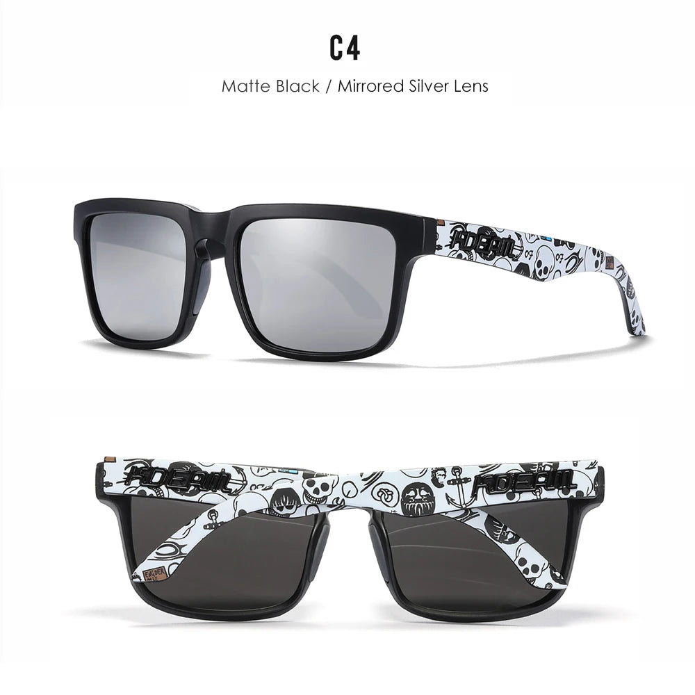 Sonnenbrille quadratisch polarisiert lässig Outdoor Unisex Pärchen neues Paket