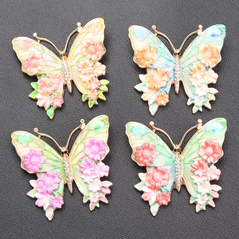 Brosche Schmetterling Emaille Mode Tier Pin Schmuck Damen