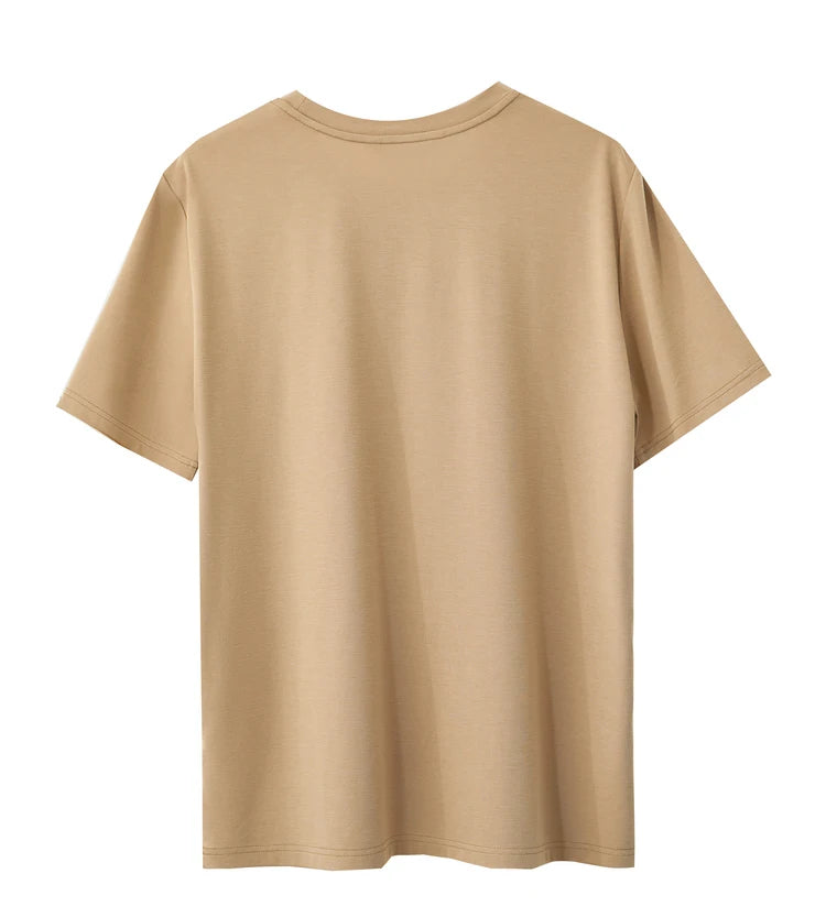 Damen T-Shirt mit minimalistischer Stickerei im lässigen Stil für den Sommer