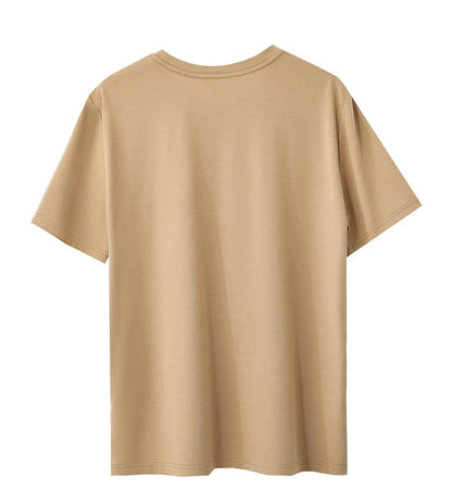 Damen T-Shirt mit minimalistischer Stickerei im lässigen Stil für den Sommer