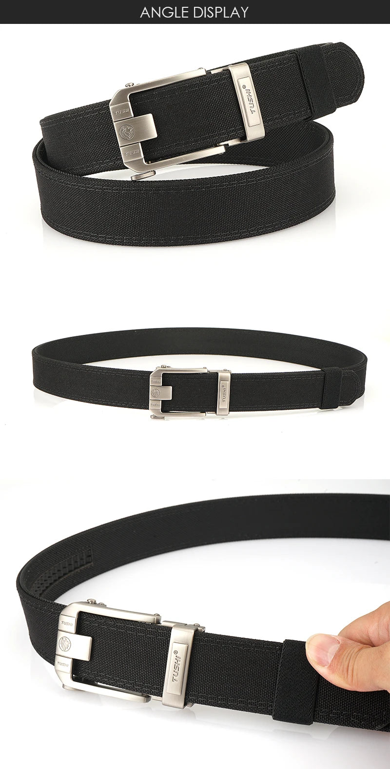 Herren-Taktischer Gürtel Aus 1100D Nylon Mit Robuster Metallschnalle Für Outdoor, Militär Und Arbeit