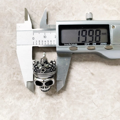 Damen-Charm-Anhänger Schwert Krone Ritter Schutz aus Sterlingsilber