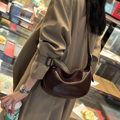 Damen Crossbody-Tasche Aus Pflanzlich Gegerbtem Leder | Vintage Stil