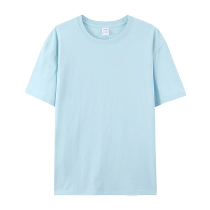 Herren Baumwolle T Shirt Leichter Oversize Schnitt Casual Sommer