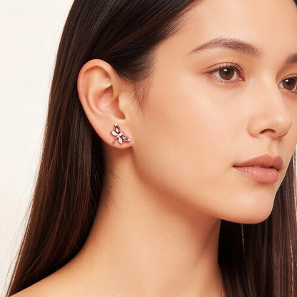 Damen-Ohrstecker Libelle mit Zirkonia Sommer aus Sterlingsilber