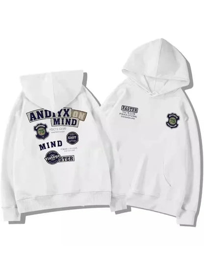 Herren Hoodie mit Grafikdruck im Vintage-Stil für Herbst und Winter