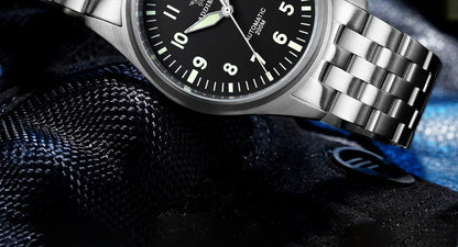 Herren-Taucheruhr mit C3-Leuchtmasse und NH35A-Automatikwerk