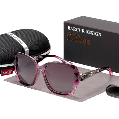 Damen-Sonnenbrille UV400 Farbverlauf polarisiert elegant Lady