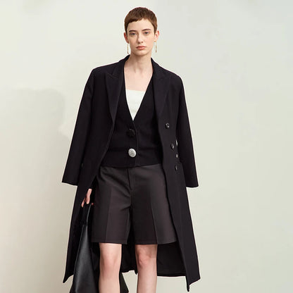 Damen-Strickjacke V-Ausschnitt Stickerei locker Langarm Herbst