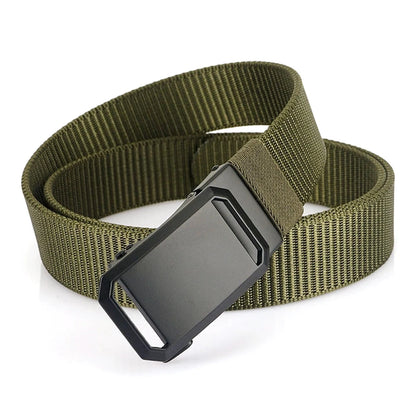 Herren-Gürtel aus Nylon mit Automatik-Schnalle, Robuster Alltags- und Outdoor-Begleiter, 3,4 cm Breit