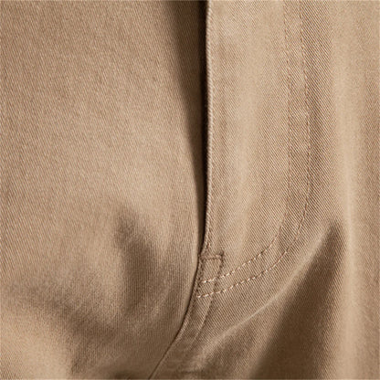 Premium Herrenhose Aus Weicher Baumwolle Mit Reißverschluss Schlank Bequem