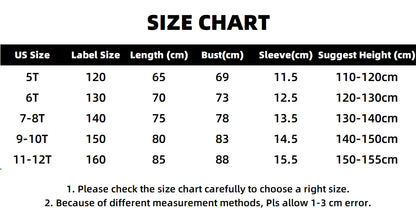 Mädchen-Polokleid mit nautischem Aufdruck, kurzärmelig, A-Linie, Freizeitkleid für Kinder, 5–12 Jahre, Kinderkleidung