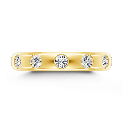 Damen-Verlobungsring Aus 14K Gelbgold Mit Moissanit Stein Und Echtheitszertifikat Für Hochwertigen Verlobungsantrag