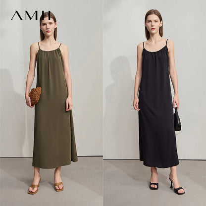 Minimalistisches Bürokleid Für Damen Ärmellos Zeitlos Elegant