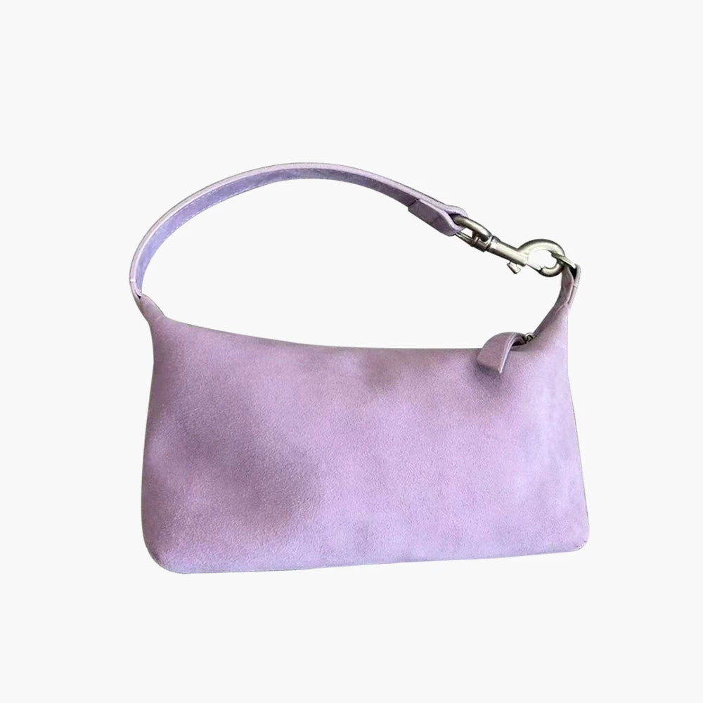 Damen Hobo-Tasche aus Wildleder | Halbmondform Crossbody