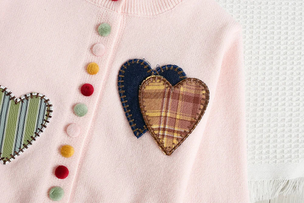 Mädchen Pullover Set mit Patchwork und Tutu Rock für Kinderoutfit 2PCS