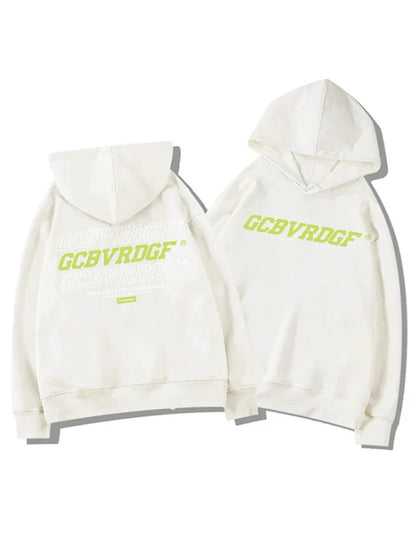 Herbst männer Brief Gedruckt Mit Kapuze Sweatshirts 2025, Neue Hip Hop Baumwolle Fleece Oversize Hoodies Y2K Vintage Streetwear Hoody