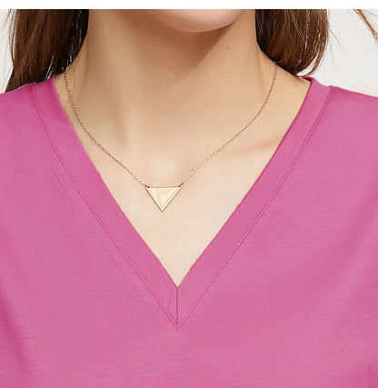 Damen Tops im Minimalismus-Stil mit V-Ausschnitt und kurzen Ärmeln