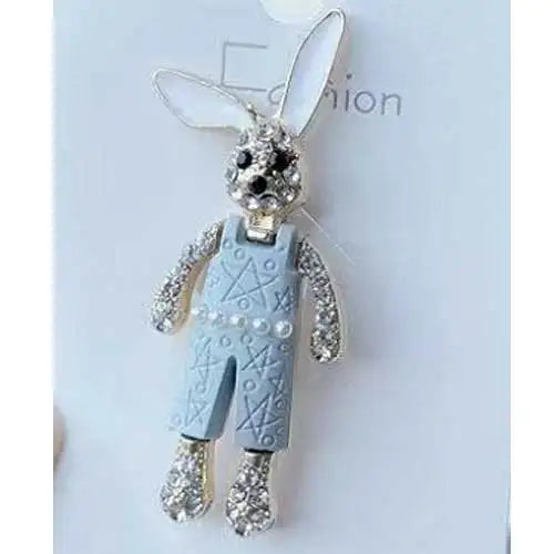 Brosche Hase Kristall Strass Luxus Kleidung Mantel Glänzend Damen