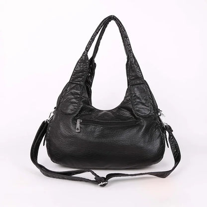 Damen-Schultertasche Großes Vintage-Tote mit Top-Handle und Großem Fassungsvermögen für Alltag