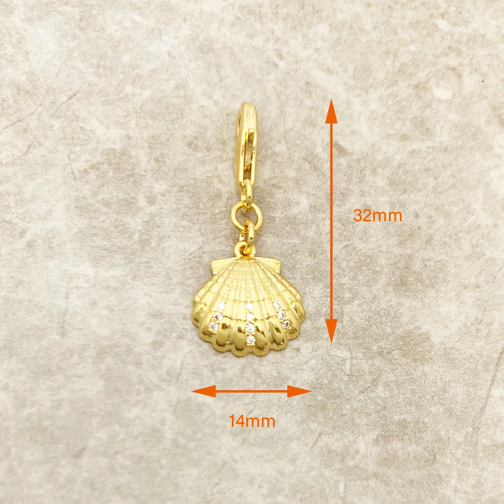 Damen-Charm-Anhänger Muschel Sommer maritim aus Sterlingsilber