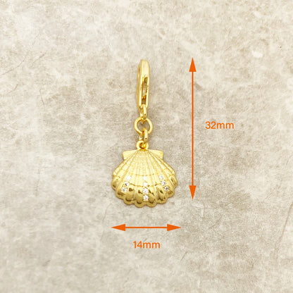 Damen-Charm-Anhänger Muschel Sommer maritim aus Sterlingsilber