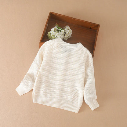 Baby Mädchen Stricken Pullover Kinder Strickjacken Oansatz Frühling Herbst Pullover Strickjacken Mantel Kinder Nette Kleidung