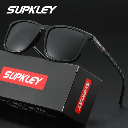 Sonnenbrille quadratisch klassisch polarisiert PC UV400 Sport Unisex