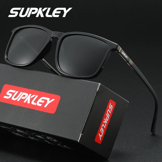 Sonnenbrille quadratisch klassisch polarisiert PC UV400 Sport Unisex