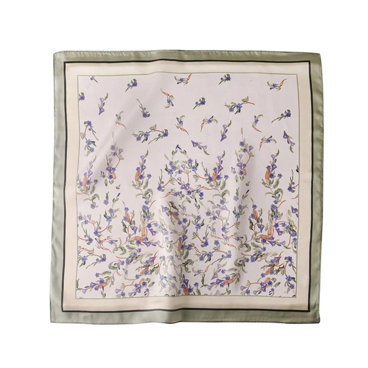 Damen Seidenschal Wickeltuch quadratisch Hijab Kopftuch Foulard Pashmina Bandana C