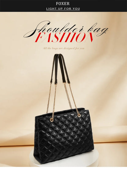 Damen Schultertasche mit gestepptem Design