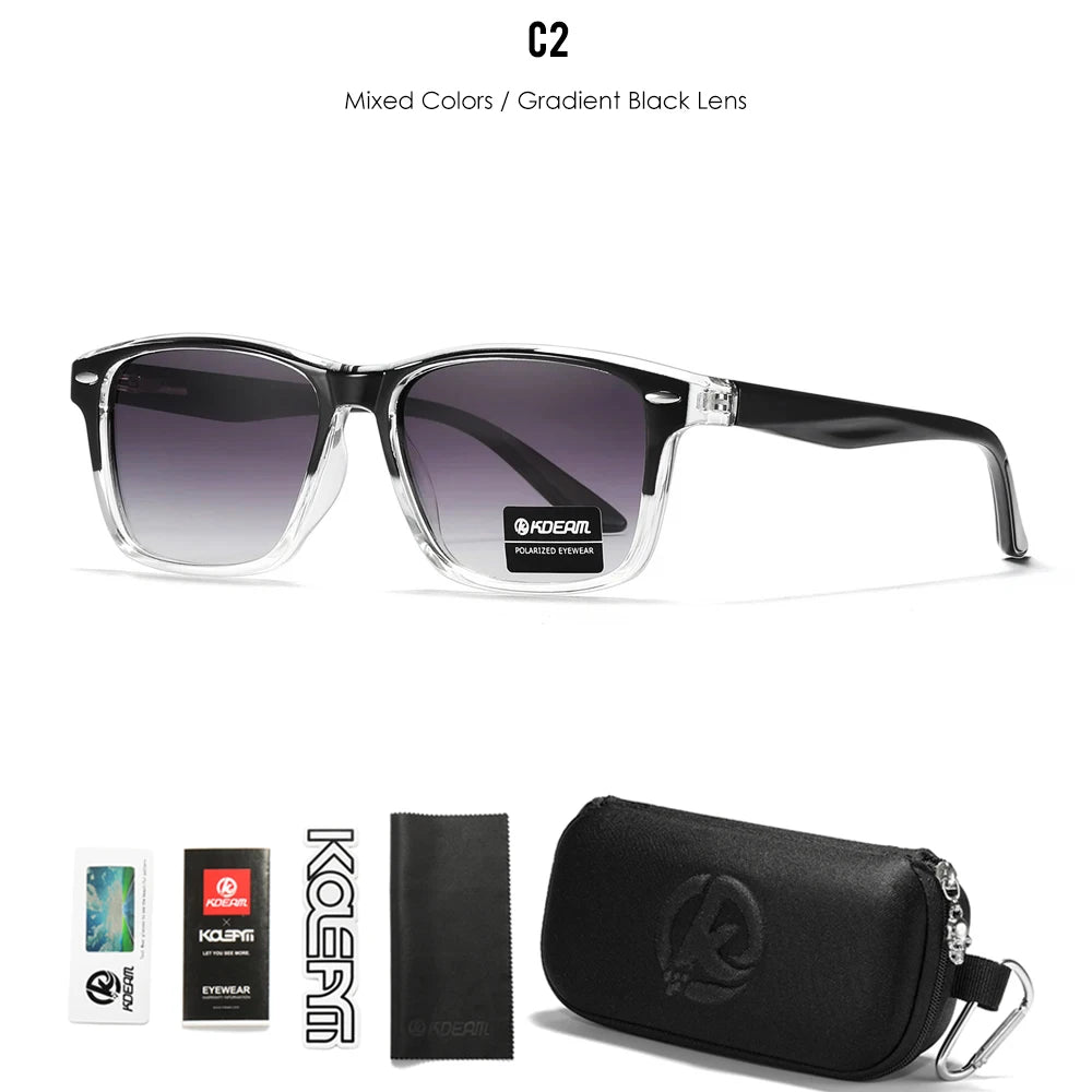 Sonnenbrille Sport TR90 Farbverlauf polarisiert 100% UV Angeln Herren