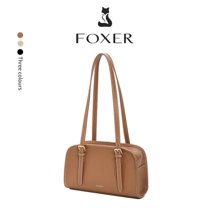 Damen Schultertasche aus PU-Leder im Baguette-Stil Casual