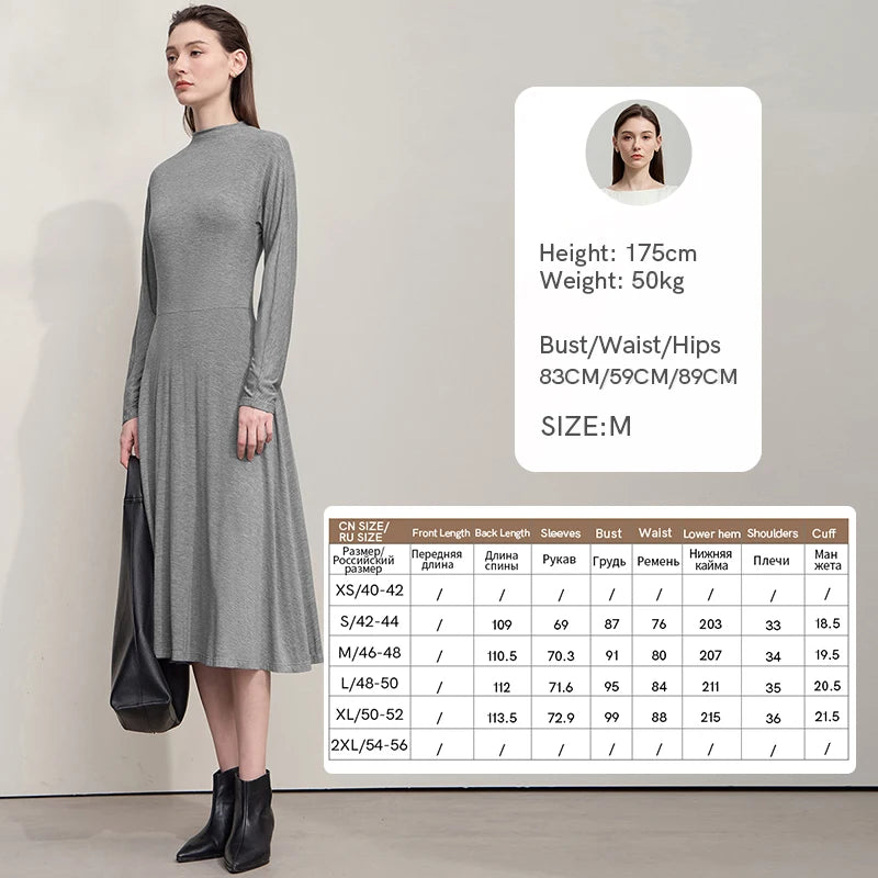 Elegantes Damen Strickkleid Mit Lockerem Schnitt Für Herbst