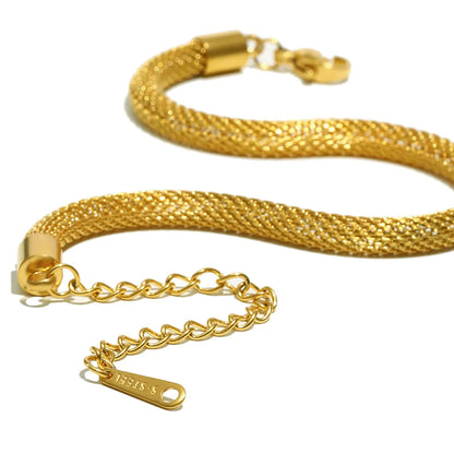 Damen-Armband mit Mesh-Kette aus Edelstahl