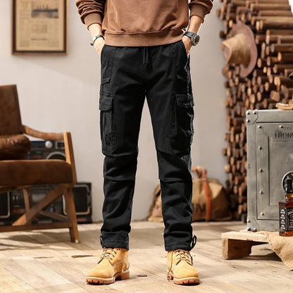 Herren Cargo Hosen im militärischen Design mit mehrfarbiger Tarnung
