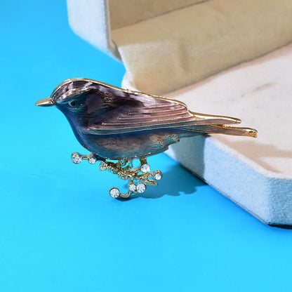 Brosche Vogel Kristall Strass Luxus Klassisch Party Mantel Damen