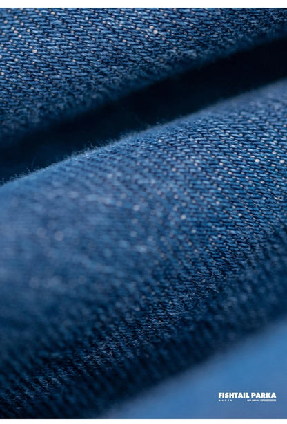 Retro M65 Denim Fischschwanz Trenchcoat – Stilvoller Lässiger Look