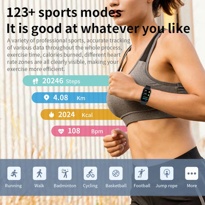 LIGE 2025 Neue Smartwatch, 1,45 Zoll, Herzfrequenz, Blutsauerstoff, Schlafüberwachung, Musiksteuerung, Sport, wasserdicht, für Männer und Frauen, Smartwatch