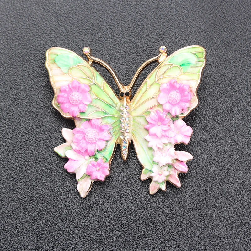 Brosche Schmetterling Emaille Mode Tier Pin Schmuck Damen