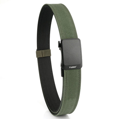 Herren-Taktischer Gürtel aus Nylon mit automatischer Metall-Schnalle und matte Oberfläche