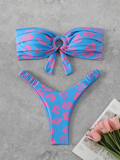 Sommerlicher Push-Up-Bikini im brasilianischen Stil – ideal für Strand und Pool
