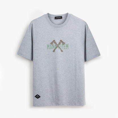 Premium Herren T-Shirt Aus 100% Baumwolle Mit AX Print
