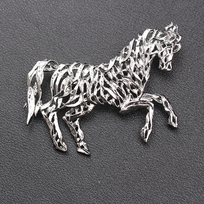 Brosche Pferd Metall Pin Schmuck Accessoire Geschenk Damen Herren