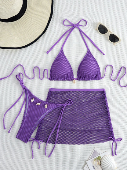 Sexy Bikini-Set mit Push-up und hoher Taille – Perfekt für Strand und Pool