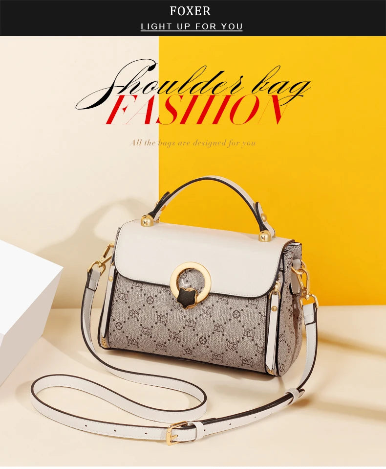 Damen Crossbody Tasche Aus PVC Leder Im Vintage Stil