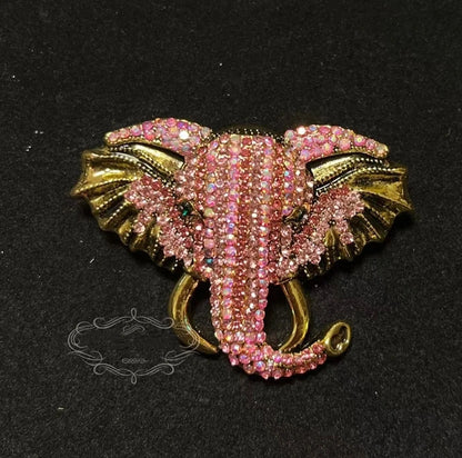Brosche Katze Schmetterling Kristall Strass Barock Palast Tier Emaille Unisex